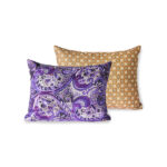 PRINTED CUSHION PURPLE DORIS FOR HKLIVING TKU2120