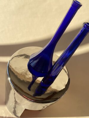 Blue Glas 90’s Vase Set