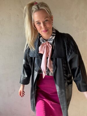 oversized leather jacket S/M/L
