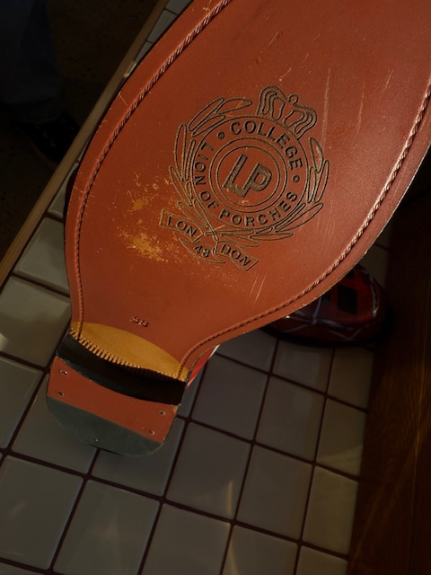 Leather red check Lion of Porches loafers - Afbeelding 7