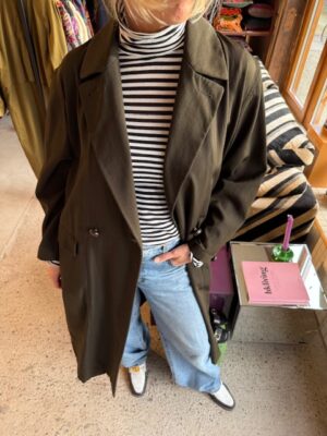 Italian dark green coat M/L/XL