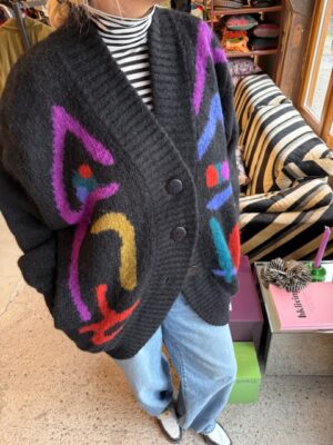 Art chunky knit vest M/L