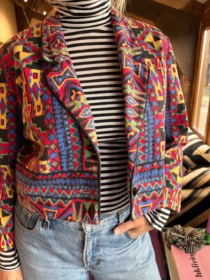 cotton cropped blazer S/M/L