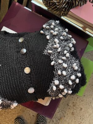 snowflake knit vest M/L