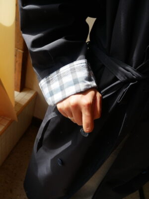 Oversized Navy Trench Coat S/M