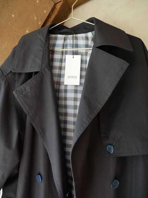 Oversized Navy Trench Coat S/M - Afbeelding 3