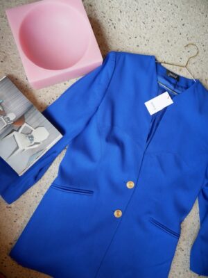 Wool Royal Blue Blazer M/L