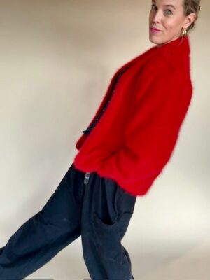 Mohair Statement Cardigan